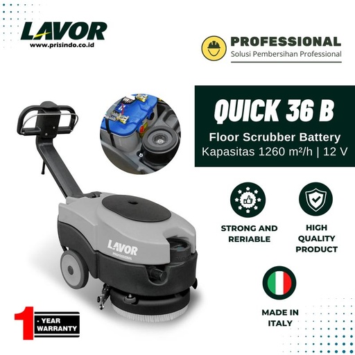 [EZM.1000242] LAVOR QUICK 36B FLOOR SCRUBBER DRYER BATTERY