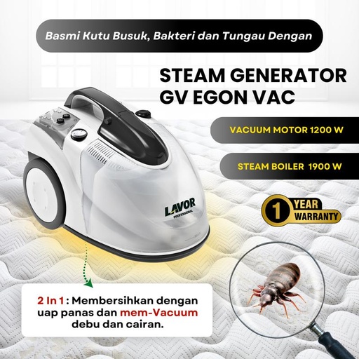 [EZM.1000264] Steam cleaner vacuum cleaner multifungsi LAVOR GV EGON PORTABLE