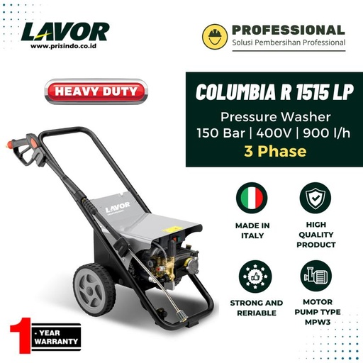 [EZM.1000269] High pressure cleaner LAVOR COLUMBIA R 1515 LP INDUSTRIAL
