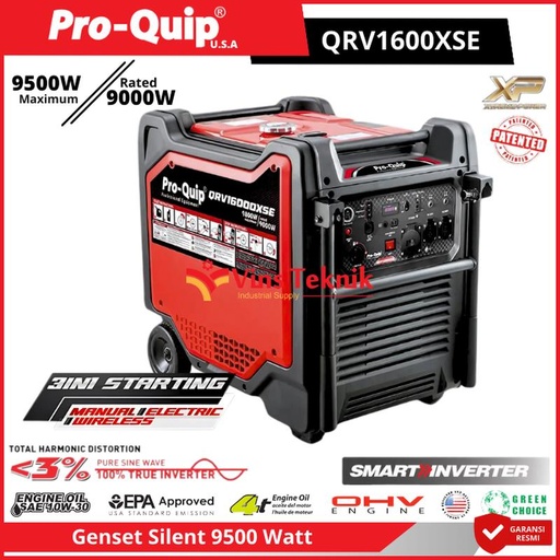 [EZM.1010130] ProQuip QRV1600XSE Mesin Genset Silent Genset Bensin Generator Genset Portable 9500Watt QRV1600 QRV 1600 XSE