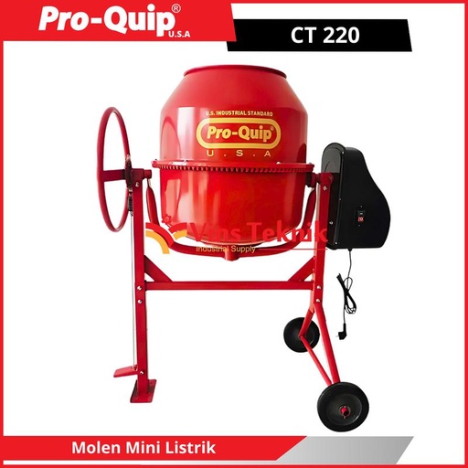 [EZM.1010234] Proquip CT220 Mesin Molen Pengaduk Semen Coran Concrete Mixer 220L