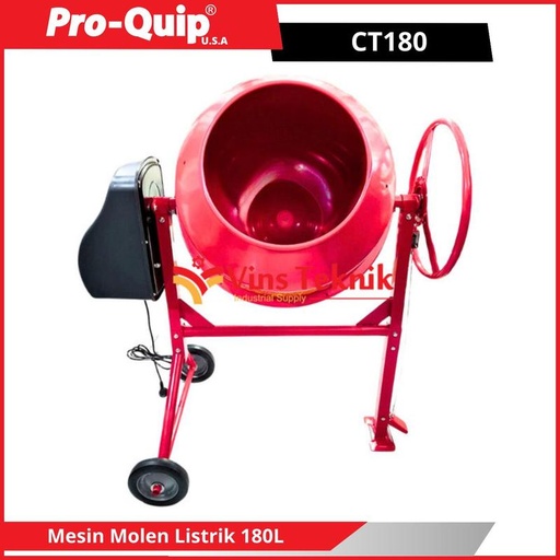 [EZM.1010235] ProQuip CT180 Mesin molen Pengaduk Semen Coran Concrete Mixer 180L