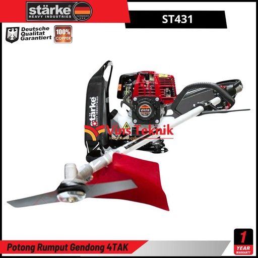 [EZM.1010275] Mesin potong rumput bensin brush cutter 4tak STARKE ST431 ST 431