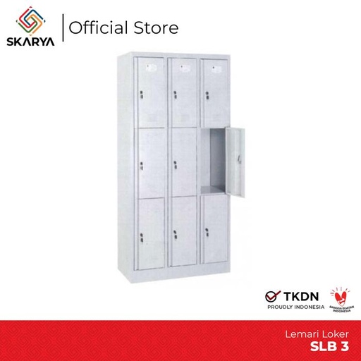 [EZO.6500085] Loker Besi 9 Pintu Steel Locker 9 Doors SFC SL B3/3X (Baru)