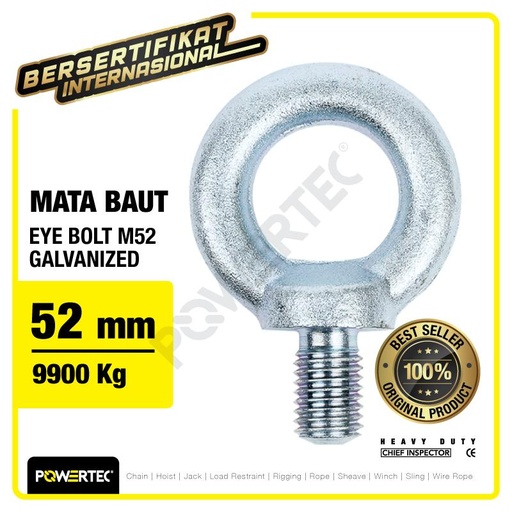 [EZM.1392888] Eye Bolt / Mata Baut Galvanized M52 POWERTEC