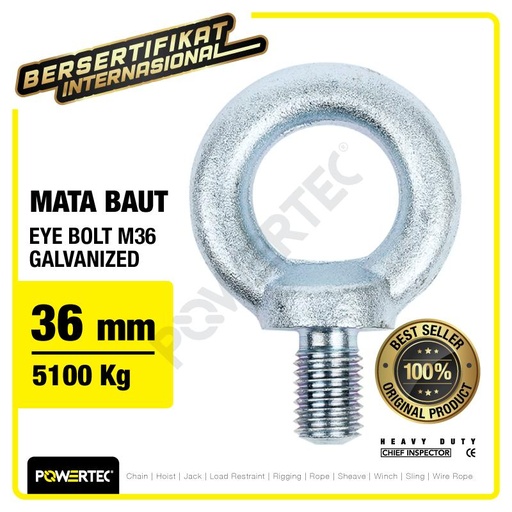 [EZM.1392899] Eye Bolt / Mata Baut Galvanized M36 POWERTEC