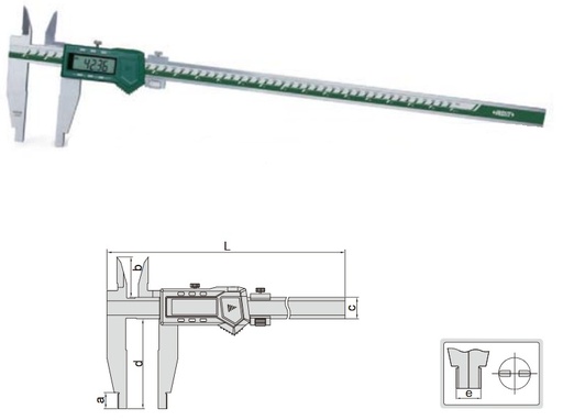[1136-1002] Digital Caliper (Jaw Length 150mm) 0-1000mm/0-40″ Insize 1136-1002
