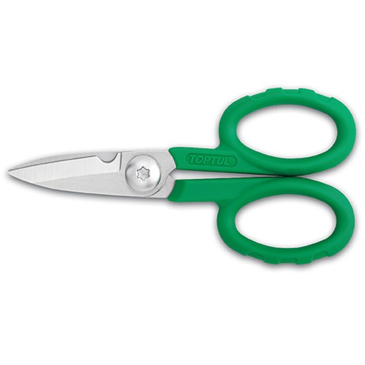 [SBAA0414] Gunting Multi-Purpose Electricians Scissors 138mm Toptul SBAA0414