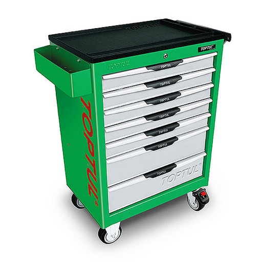 [GCAJ0012] Kunci Set W/7-Drawer Tool Trolley – 227PCS Mechanical Tool Set PRO-LINE SERIES GREEN TOPTUL GCAJ0012