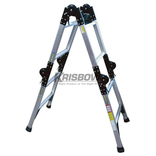 [KW0100607] Tangga Lipat Aluminium Krisbow 6.2 mtr Ladder Adjustable 4X5 KW0100607