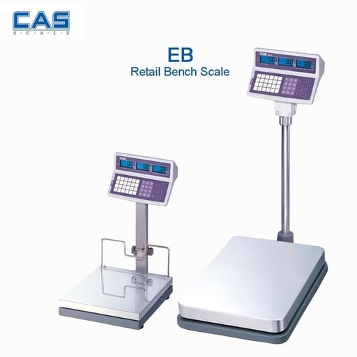 [EBI-1] Timbangan Duduk Bench Scale 300kg x 20gr Ukuran 50cm x 60cm CAS EBI