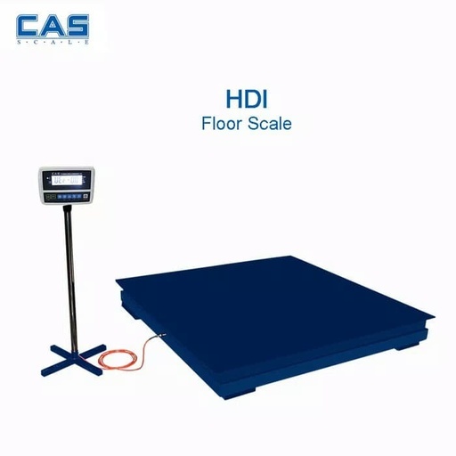 [HDI-11] Timbangan Lantai Floor Scale 3Ton uk 1,2m x 1,5m CAS HDI