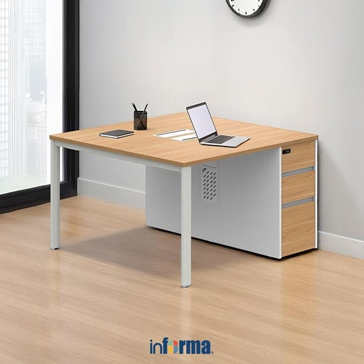 [EZO.0606232] SIEBEN MEJA KANTOR 2S 120 - VIRGINIA WALNUT