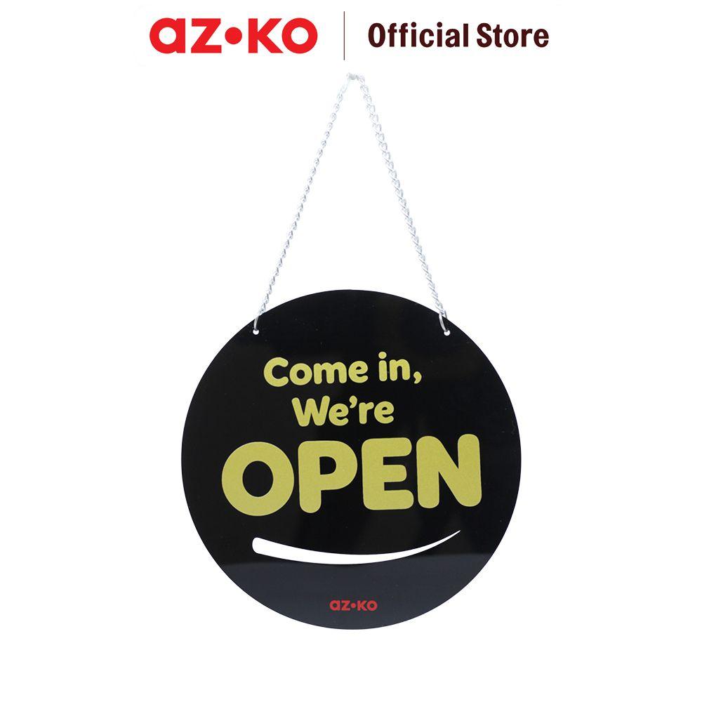 Jual AZKO 17x17 cm Stiker Anodized Sign Come In Were Open & Sorry Were ...