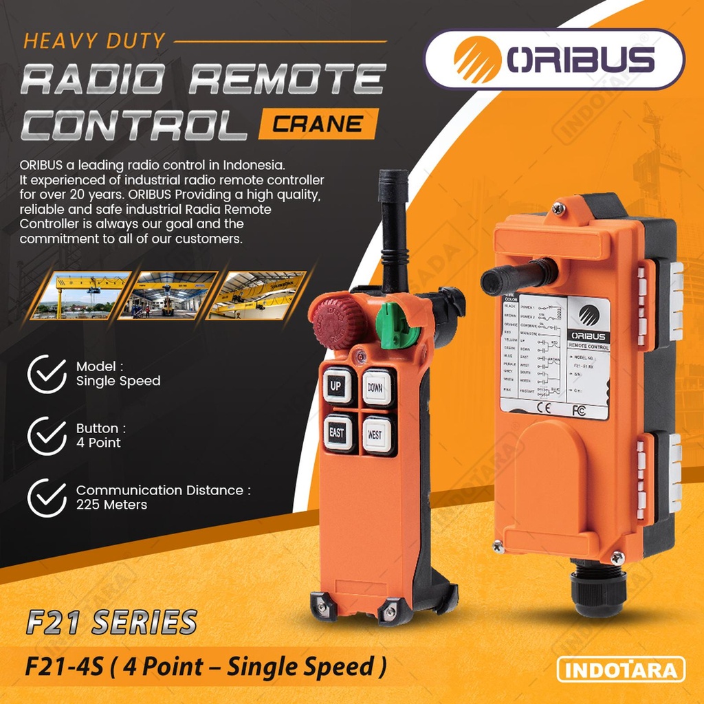 Oribus F21-4S Wireless Remote Control 4 Point | Harga Terbaik