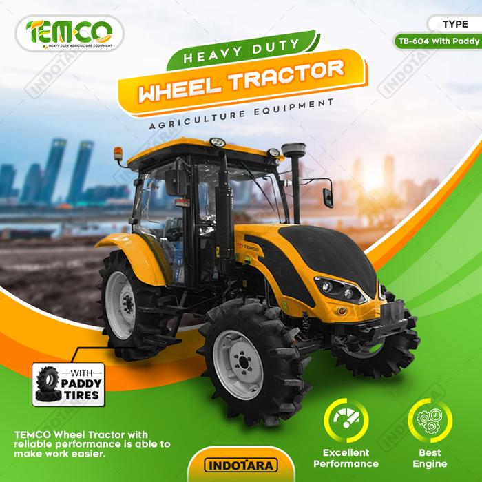 Jual Temco Tractor Pertanian Loder Wheel Loader TB-604 - With Paddy ...