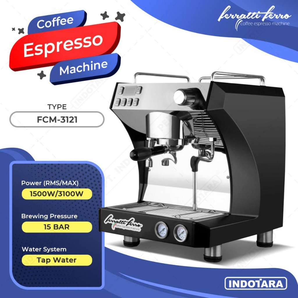 Jual Mesin Kopi Espresso / Espresso Machine Ferratti Ferro FCM-3121 ...
