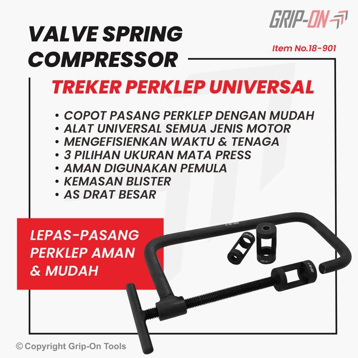 GRIP-ON Valve Spring Compressor + Eye Treker | Alat Per Klep