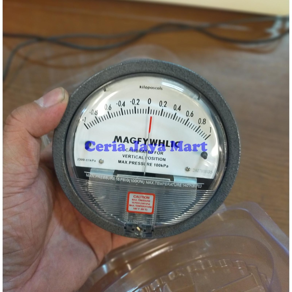 Magnehelic Pressure Gauge -1000 - +1000 Pascal | MAGFYWHLIC