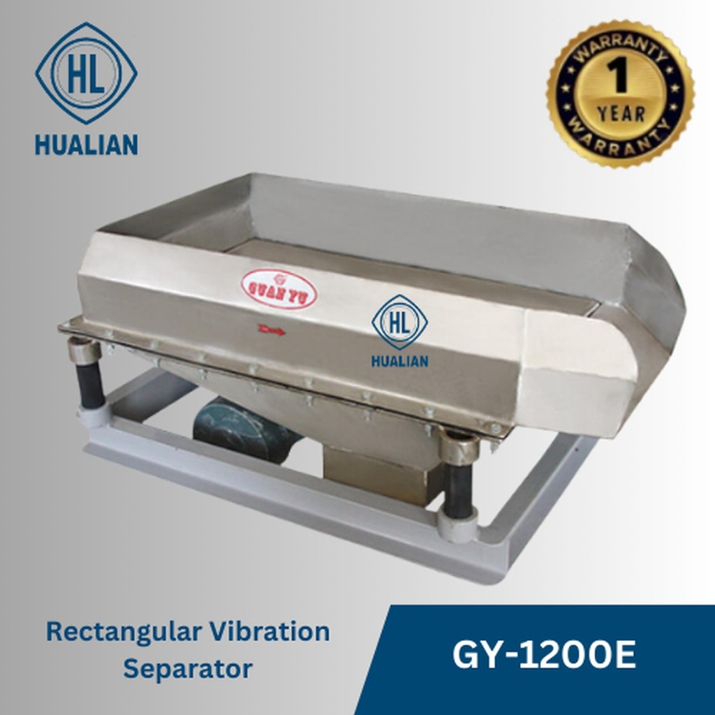 Jual Mesin Ayakan Rectangular Vibration Separator GY-1200E / Separator ...