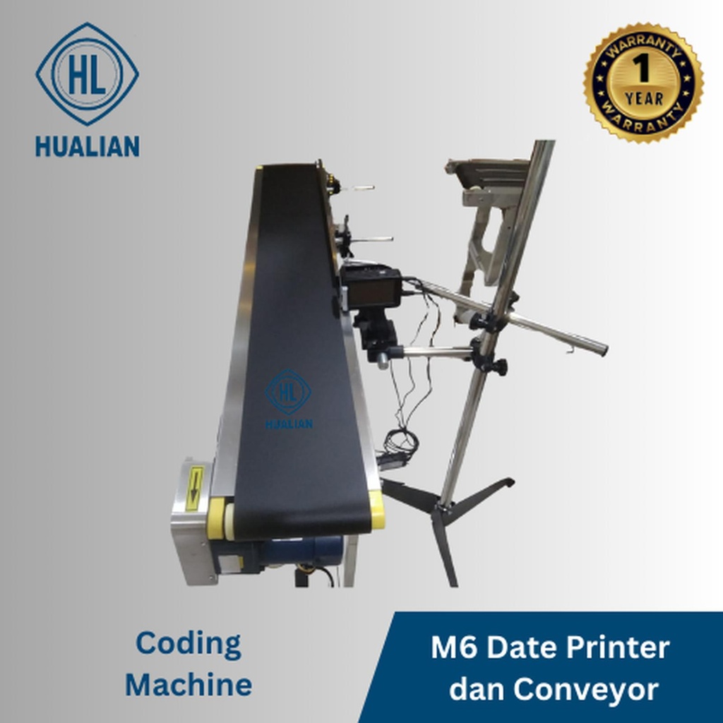 Mesin Coding M6 Handheld Inkjet Printer & Conveyor