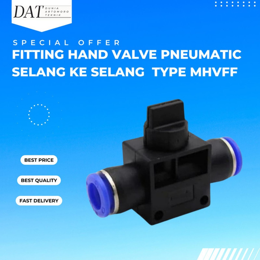 Jual MHVFF 4 Fitting Kran Hand Valve Slip Lock Selang 4mm x 4mm ...