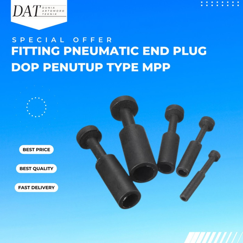 Jual MPP 12 Fitting End Plug Connector Pneumatic Dop Penutup Slip Lock ...