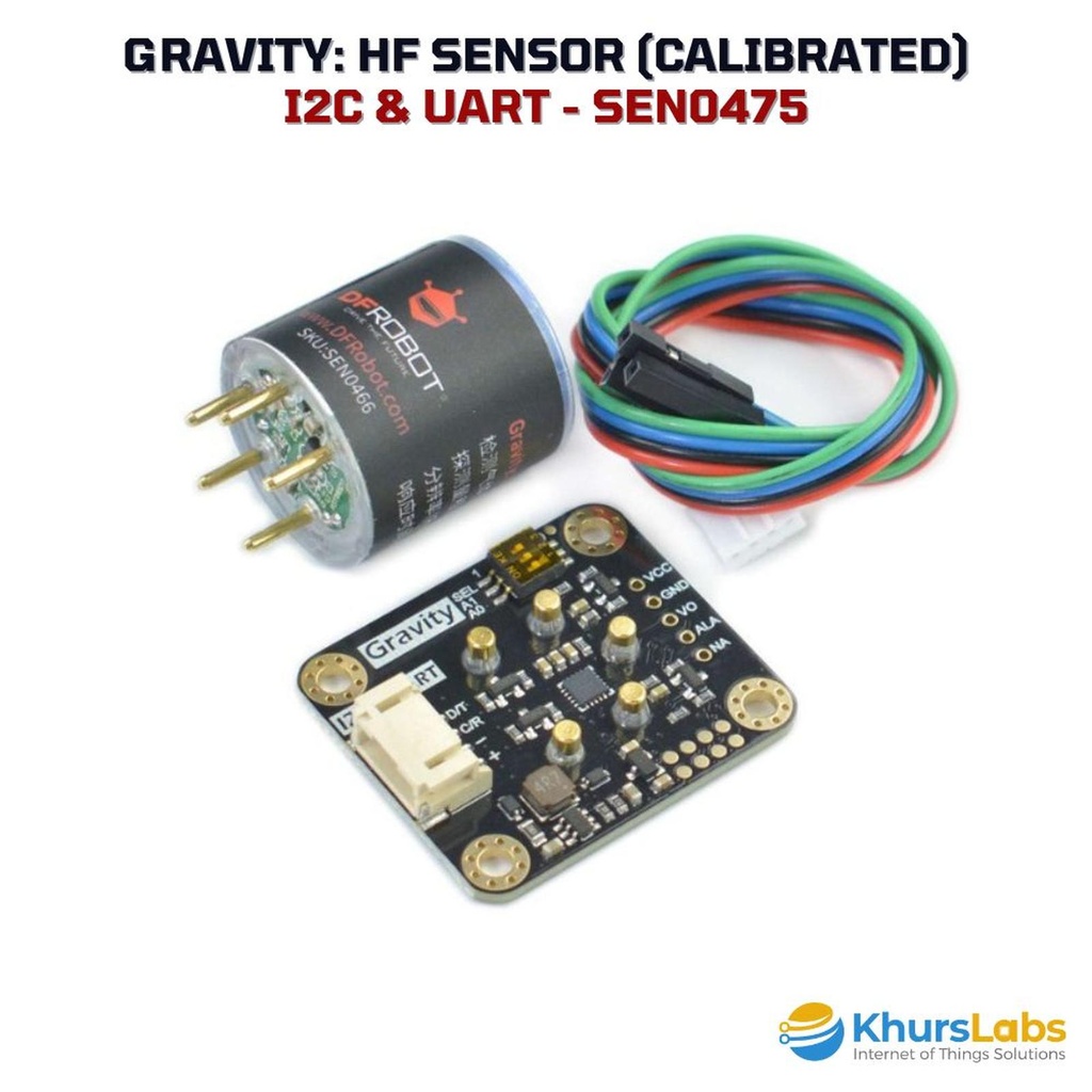 Jual DFRobot Gravity HF Sensor Calibrated - I2C & UART Deteksi Gas ...