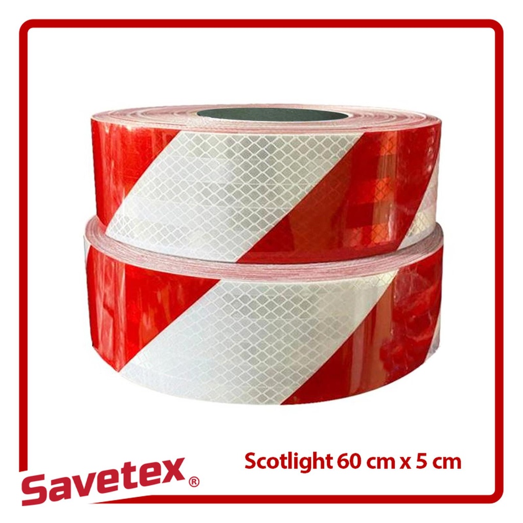 Jual Scotlight Sticker Pemantul Cahaya Merah Putih Zebra 60 cm Official ...