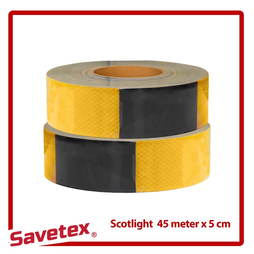Jual Sticker Pemantul Cahaya / Scotlight / Kuning Hitam 45 mtr Official ...