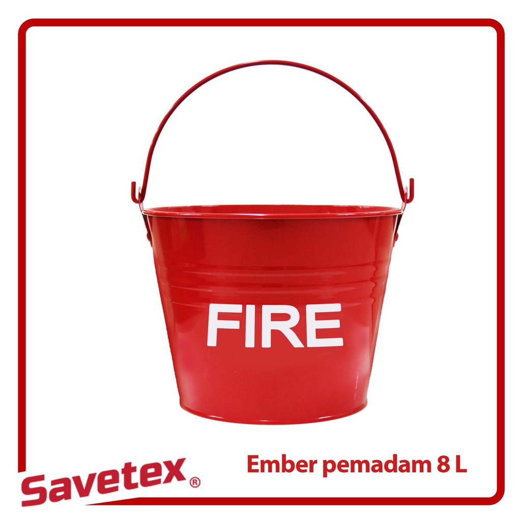 Jual Ember Pemadam Api Besi 8 Liter / Fire Bucket 8 L Official Resmi