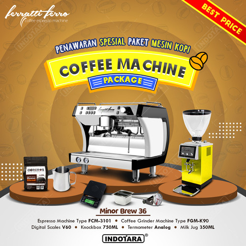 [EZM.1011349] Paket Mesin Kopi Minor Brew 28 - 36