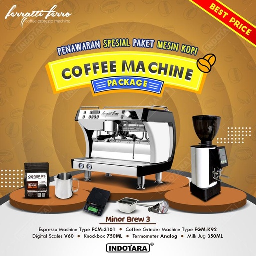 [EZM.1011352] Paket Mesin Kopi Minor Brew 1 - 9