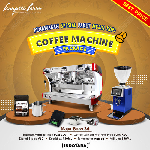 [EZM.1011353] Paket Mesin Kopi Major Brew 28 - 36