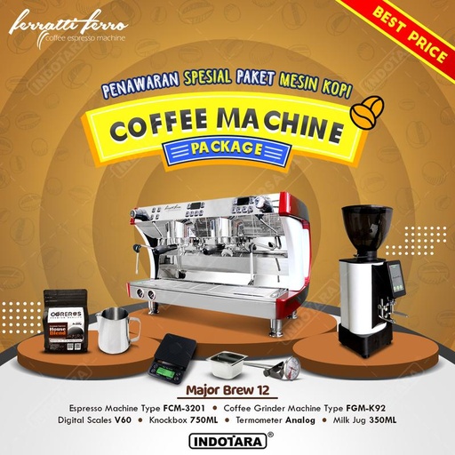 [EZM.1011355] Paket Mesin Kopi Major Brew 10 - 18