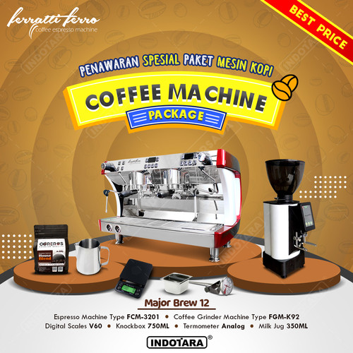 [EZM.1011355] Paket Mesin Kopi Major Brew 10 - 18