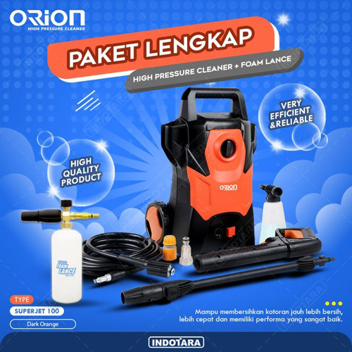 [EZM.1012343] Paket Lengkap - Orion Jet Cleaner Superjet100 - 1 Foam Lance SFL100