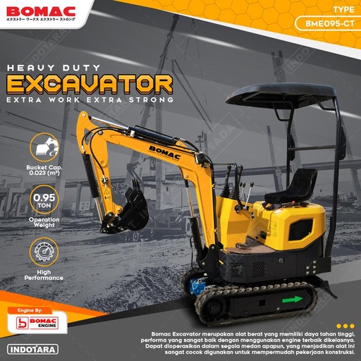 [EZM.1011329] BOMAC MINI EXCAVATOR BME095-CT