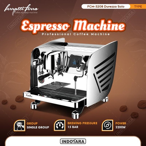 [EZM.1011330] Mesin Kopi Espresso Durezza Solo FCM-3208