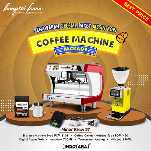 [EZM.1011350] Paket Mesin Kopi Minor Brew 19 - 27