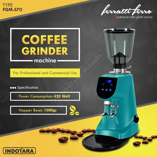 [EZM.1011380] Coffee Grinder Machine / Alat Penggiling Kopi Ferratti Ferro FGM S70