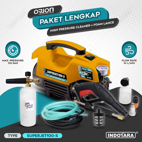 [EZM.1011393] Paket Lengkap - Orion Jet Cleaner Superjet100S - 1 Foam Lance SFL100S