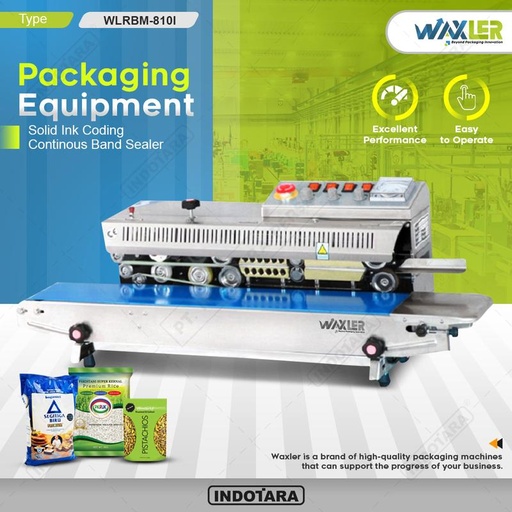 [EZM.1011418] Mesin Continuous Band Sealer With Solid Ink Coding Waxler - WLRBM 810I