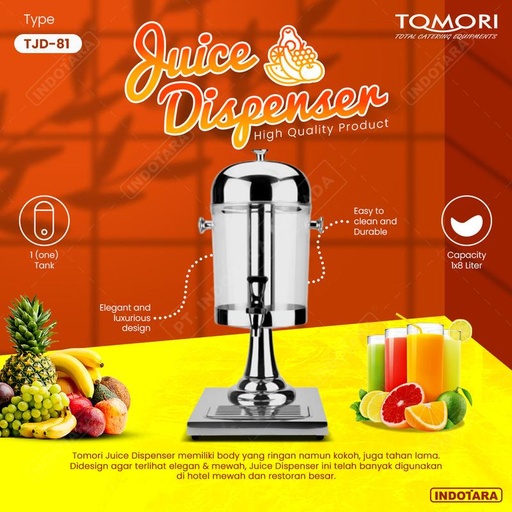 [EZM.1011429] Juice Dispenser / Jus Dispenser 8L Tomori - TJD81