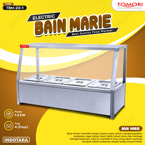 [EZM.1011435] Penghangat Makanan Food Warmer Bain Marie 4 Tray Tomori - TBM 20 1