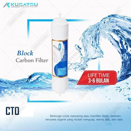 [EZM.1011436] Filter Cartridge Block Carbon Filter CTO28 - Kusatsu