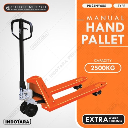[EZM.1011444] Shigemitsu Hand Pallet 2.5 Ton PK25NY685