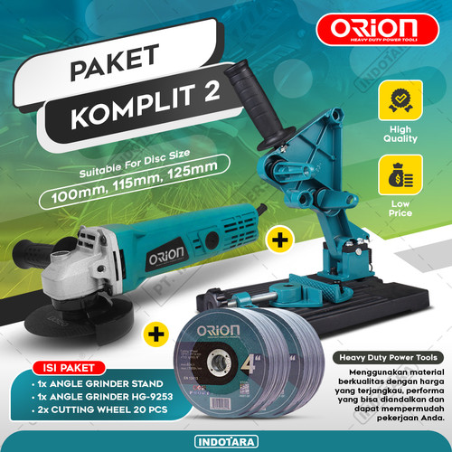 [EZM.1011480] Paket Komplit 2 - Gerinda Tangan Orion HG9523