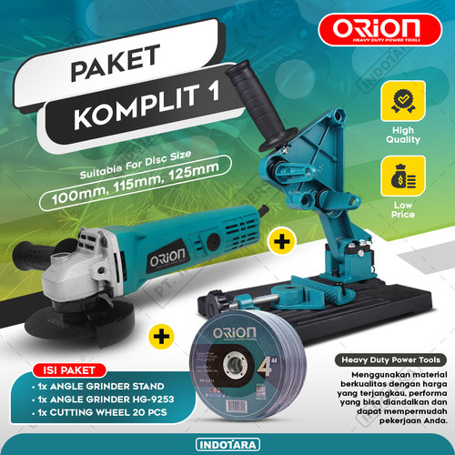 [EZM.1011481] Paket Komplit 1 - Gerinda Tangan Orion HG9523