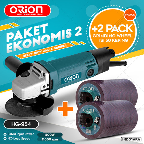 [EZM.1011501] Paket Ekonomis 2 - Gerinda Tangan HG954 - 2 Pack Mata Gerinda Poles
